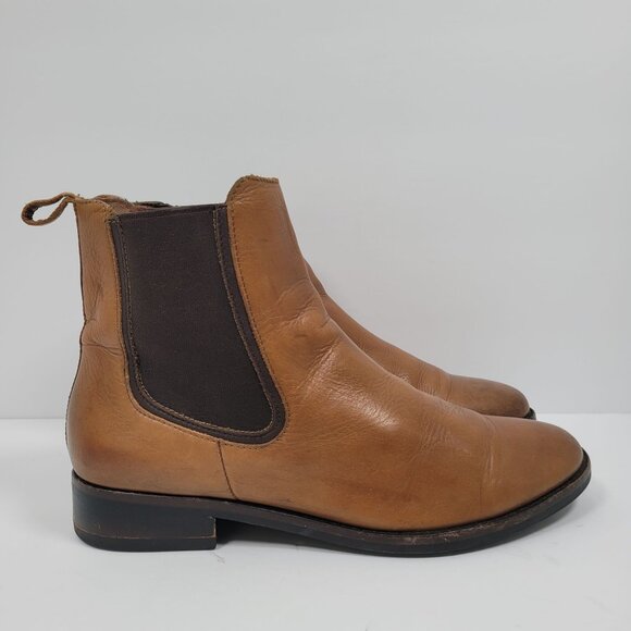 Thursday Boot Co. Duchess Chelsea Women's Brown Leather Ankle Boots US Size 9.5 - Picture 1 of 9